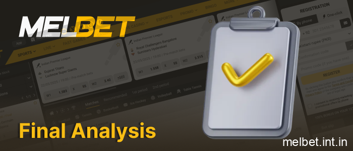 Final review of Melbet India betting platform